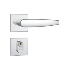Fechadura 803/33 Roseta Quadrada 1 Gorje Externa Inox - LOJA STAM
