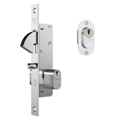 Fechadura 905 meio Cilindro Externa Inox