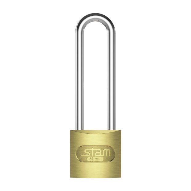 Cadeado Zamac E-Coat 30mm Haste Longa Caixa 5 unidades