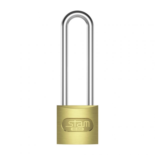Cadeado Zamac E-Coat 30mm Haste Longa Encartelado
