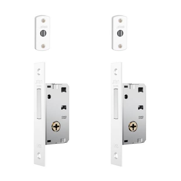Fechadura 1003 Par Tetra Externa Branco