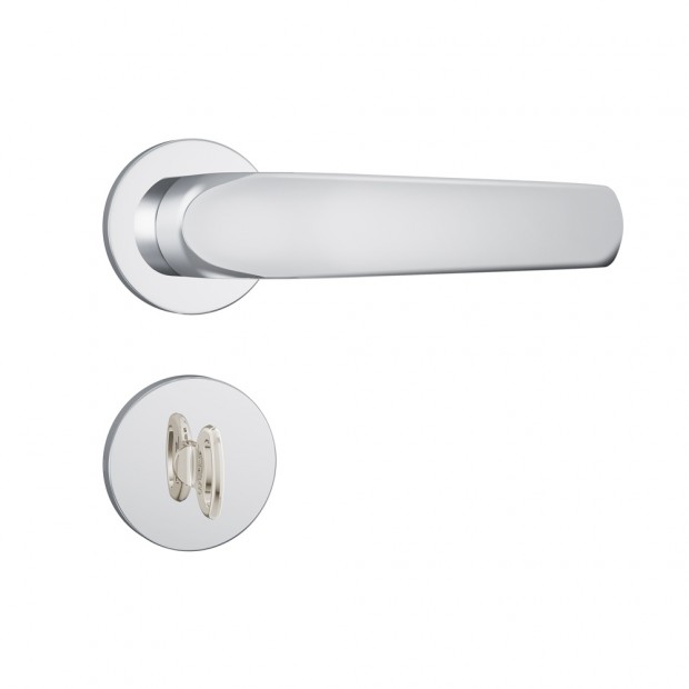 Fechadura 823/09 Roseta Redonda Banheiro  Inox