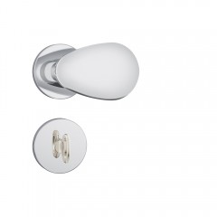 Fechadura 823/10 Roseta Redonda Banheiro Inox