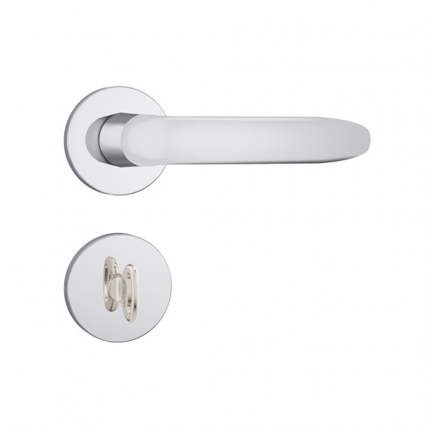Fechadura 823/11 Roseta Redonda Banheiro Inox