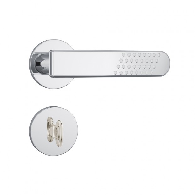 Fechadura 823/21 Roseta Redonda Banheiro Inox