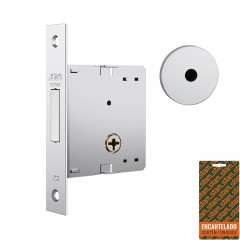 Fechadura 1002 Roseta Redonda Tetra Externa Inox Encartelado
