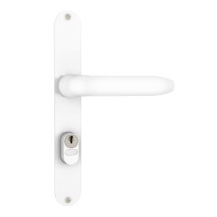 Fechadura 603/11 Buzios 74mm meio Macaneta Externa Branco