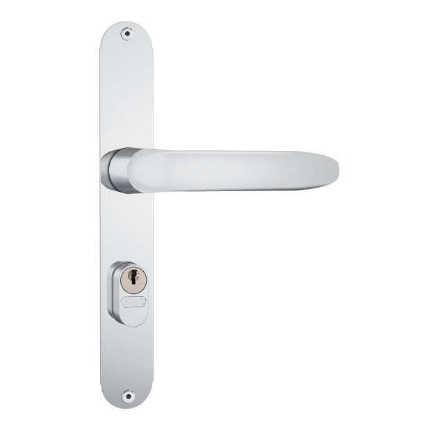 Fechadura 603/11 Buzios 74mm meio Macaneta Externa Inox