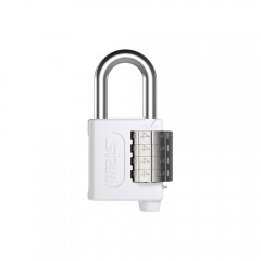 Cadeado Zamac com segredo Branco 40mm Encartelado