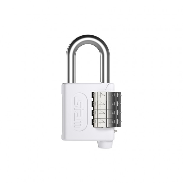 Cadeado Zamac com segredo Branco 40mm Encartelado