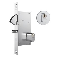 Fechadura 950 Roseta Redonda Gorje Externa Inox