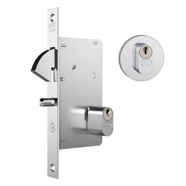 Fechadura 950 Roseta Redonda Gorje Externa Inox