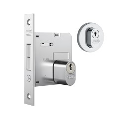 Fechadura 1006 Roseta Redonda Externa Inox