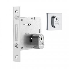 Fechadura 1007 Roseta Quadrada Externa Cromado