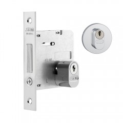 Fechadura 1007 Roseta Redonda Externa Inox