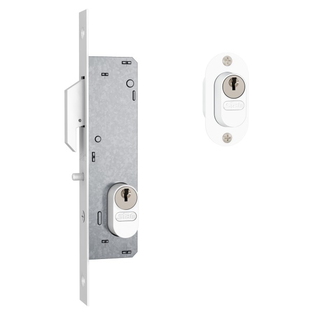 Fechadura 902 Inox AISI 304 Externa Branco