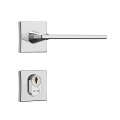 Fechadura Classic 55 3000 Roseta Quadrada Externa Cromado