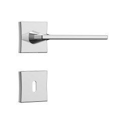Fechadura Classic 55 3000 Roseta Quadrada Interna Cromado