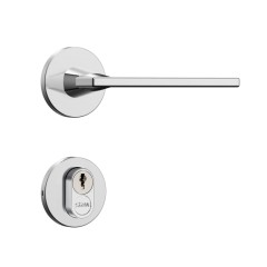 Fechadura Classic 55 3000 Roseta Redonda Externa Inox