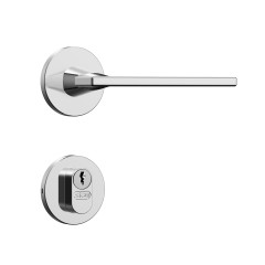 Fechadura Classic 55 3000 Roseta Redonda Externa Inox