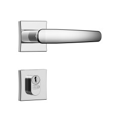 Fechadura Classic 55 3100 Roseta Quadrada Externa Cromado