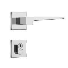 Fechadura Classic 55 3200 Roseta Quadrada Externa Cromado