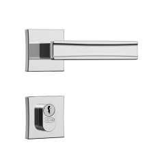 Fechadura Classic 55 3300 Roseta Quadrada Externa Cromado