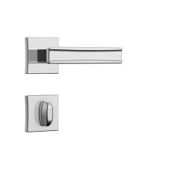 Fechadura Classic 55 3300 Roseta Quadrada Banheiro Cromado