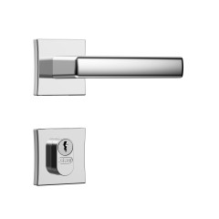 Fechadura Classic 55 3400 Roseta Quadrada Externa Cromado