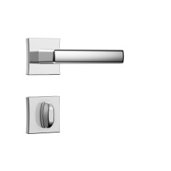 Fechadura Classic 55 3400 Roseta Quadrada Banheiro Cromado
