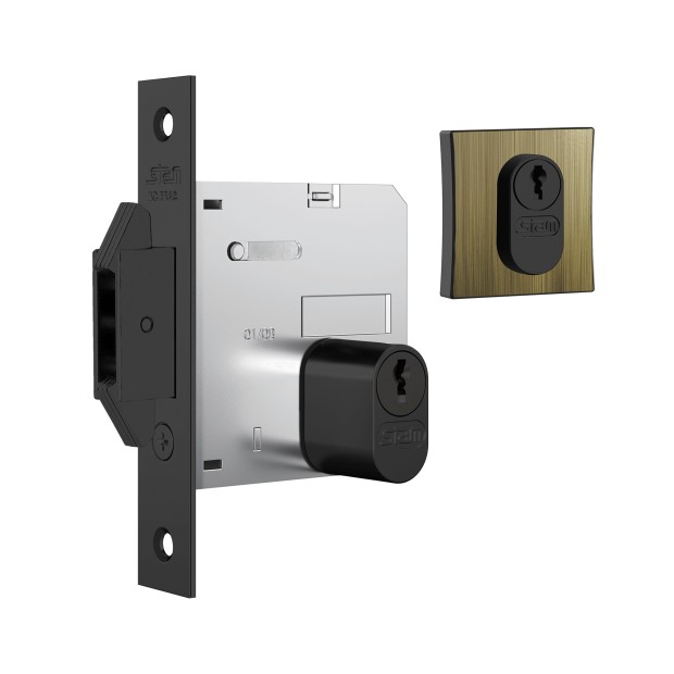 Fechadura 1006 Roseta Quadrada Externa Antique