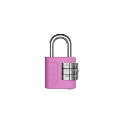 Cadeado Zamac com segredo Rosa 25mm Encartelado