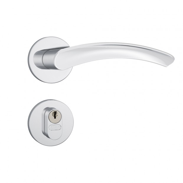 Fechadura 803/13 Roseta Redonda Gorje Externa Inox