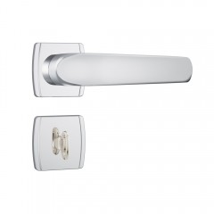 Fechadura 823/09 Roseta Quadrada Banheiro Inox