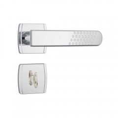 Fechadura 823/21 Roseta Quadrada Banheiro Inox
