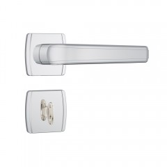 Fechadura 823/23 Roseta Quadrada Banheiro Inox