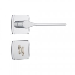 Fechadura 823/25 Roseta Quadrada Banheiro Inox