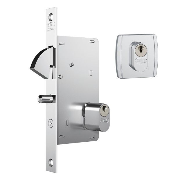 Fechadura 950 Roseta Quadrada Gorje Externa Inox