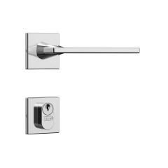 Fechadura Classic 40 3000 Roseta Quadrada Roseta Externa Inox