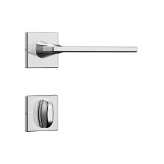 Fechadura Classic 40 3000 Roseta Quadrada Banheiro Inox
