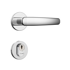 Fechadura Classic 40 3100 Roseta Redonda Banheiro Inox