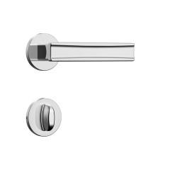 Fechadura Classic 40 3300 Roseta Redonda Banheiro Inox