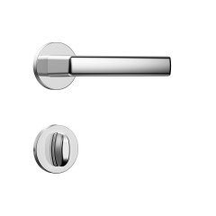 Fechadura Classic 40 3400 Roseta Redonda Banheiro Inox
