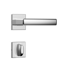 Fechadura Classic 40 3400 Roseta Quadrada Banheiro Inox
