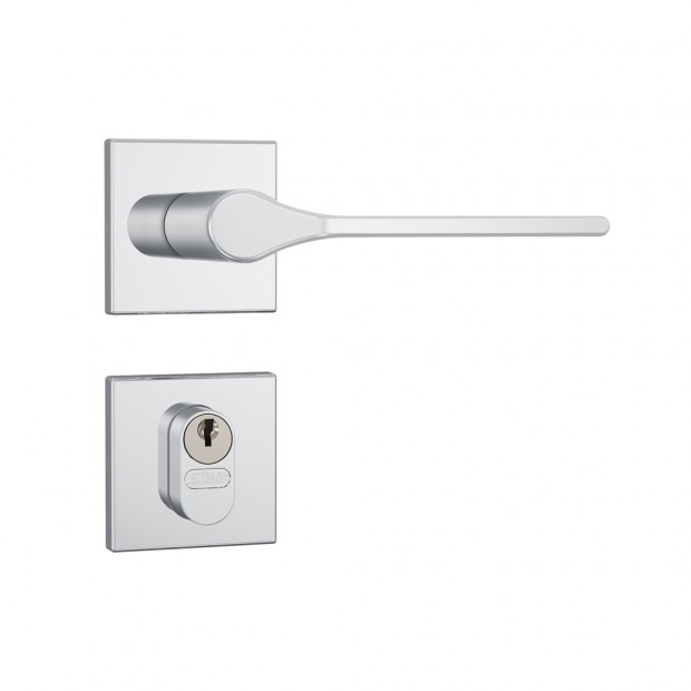 Fechadura 803/25 Roseta Quadrada 1 Gorje Externa Inox