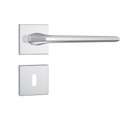 Fechadura 813/27 Roseta Quadrada 1 Interna Inox