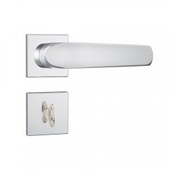 Fechadura 823/09 Roseta Quadrada 1 Banheiro Inox