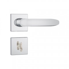 Fechadura 823/11 Roseta Quadrada 1 Banheiro Inox