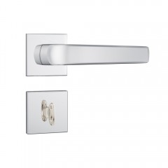 Fechadura 823/17 Roseta Quadrada 1 Banheiro Inox