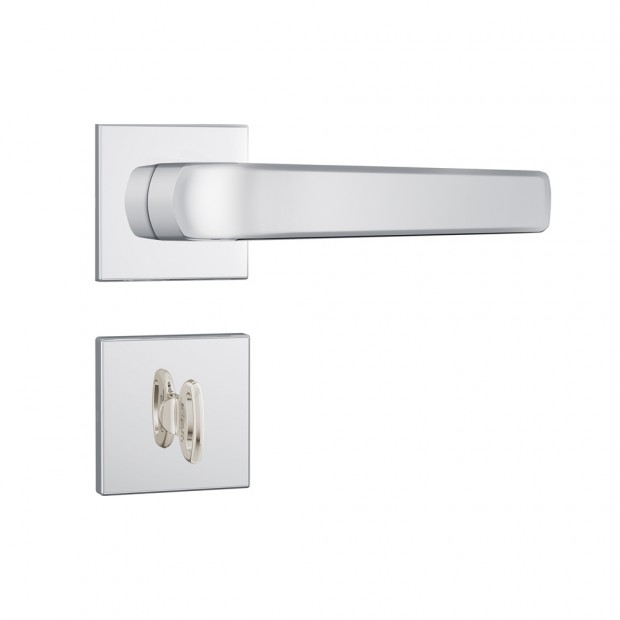 Fechadura 823/17 Roseta Quadrada 1 Banheiro Inox
